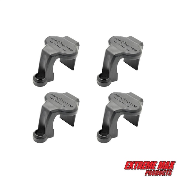 Extreme Max Extreme Max 3005.5067 BoatTector Pontoon Rail Fender Hanger/Adjuster - Black, Pack of 4 3005.5067 - main